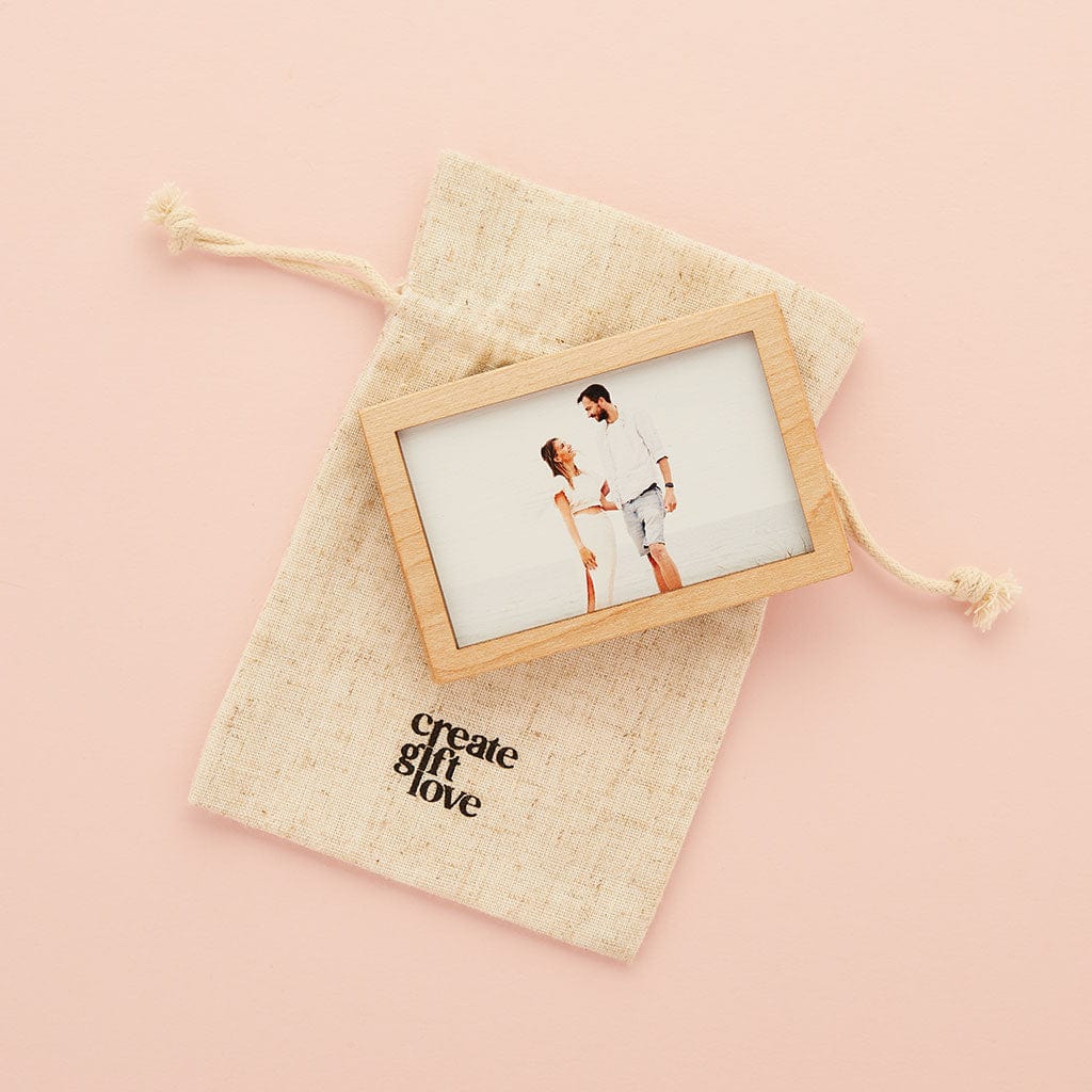 Personalised Wooden Gift Card Holder Box with Photo Create Gift Love