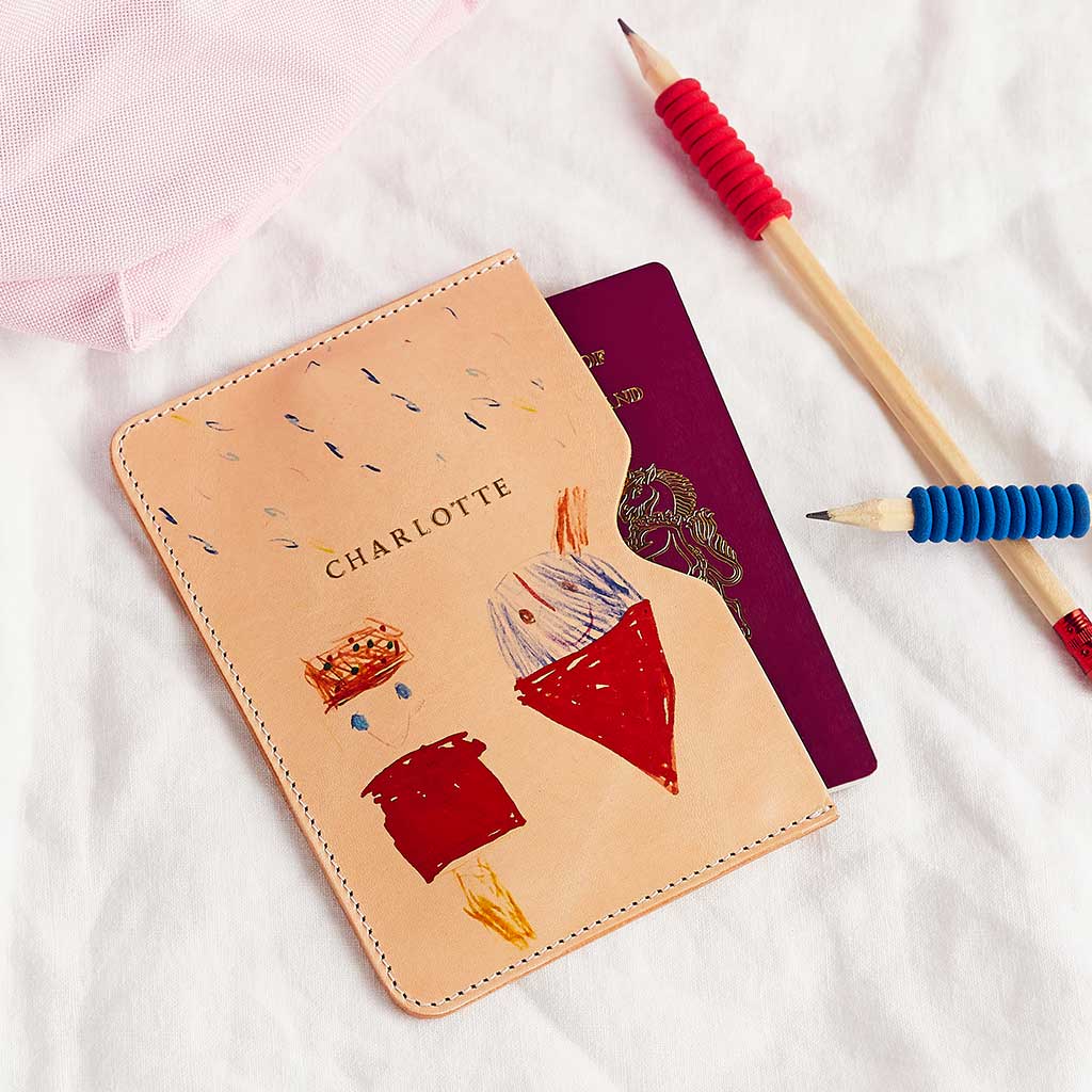 'My First Passport ' - Personalised Child's Drawing Passport Holder Create Gift Love