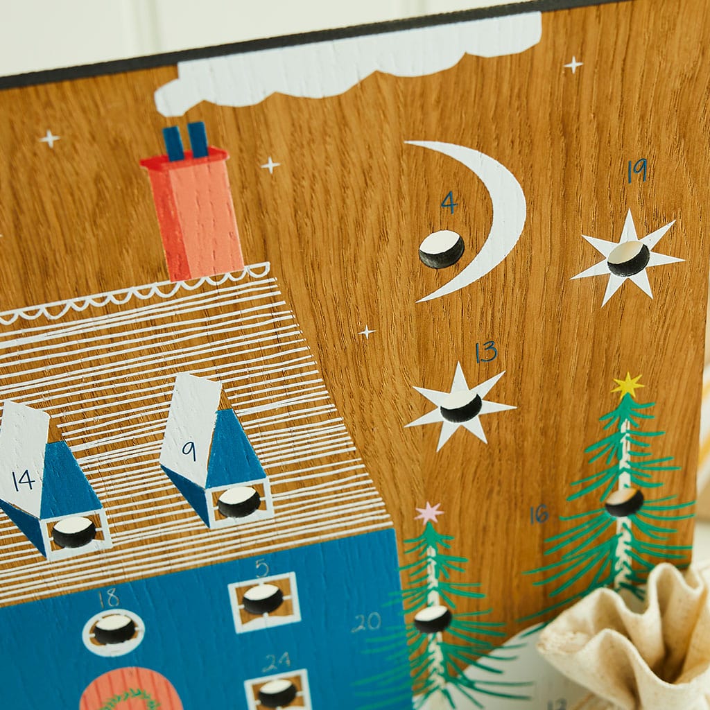 Personalised Christmas House Reusable Advent Calendar Create Gift Love