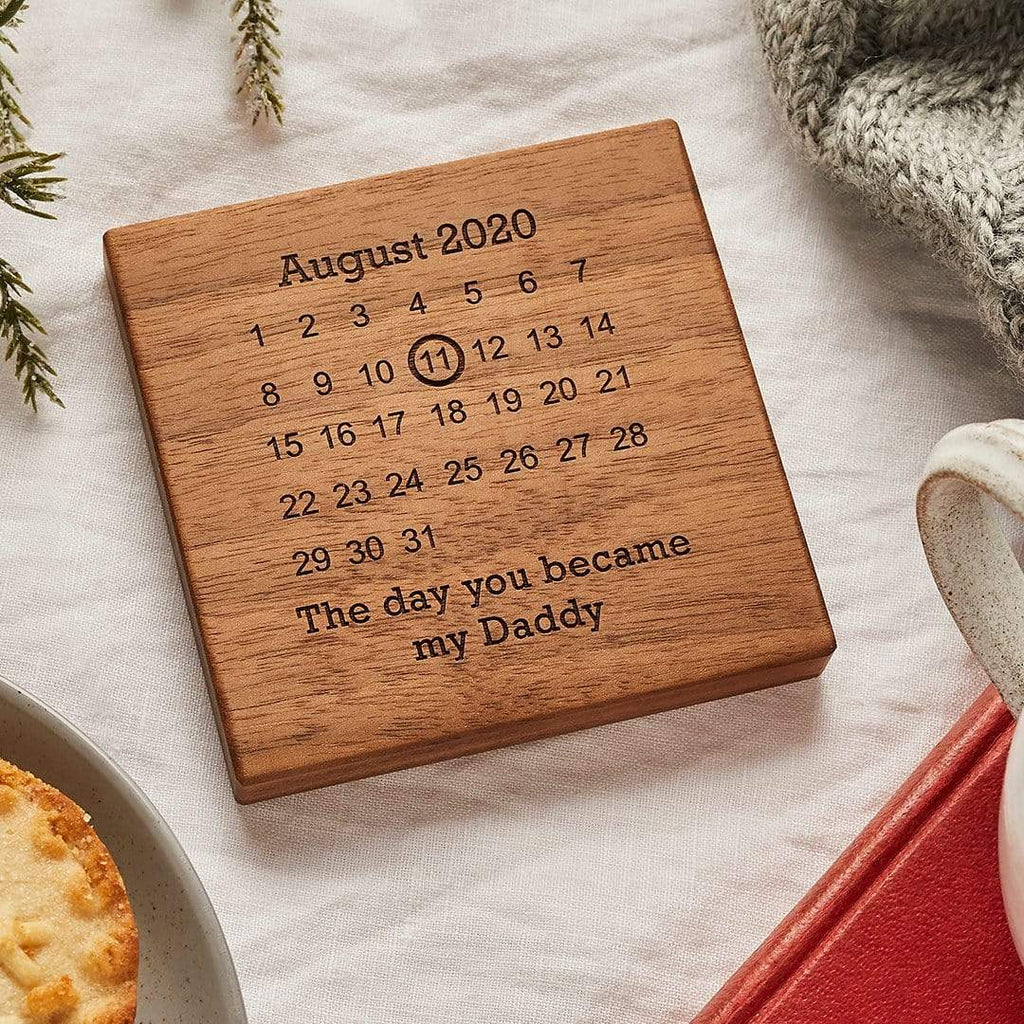 Personalised Wooden Gift Never Forget Coaster Create Gift Love