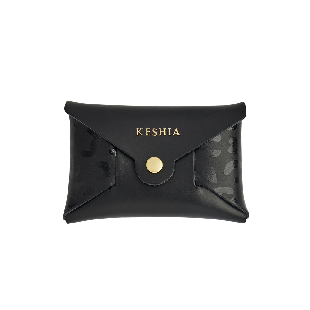 "Emily" Card + Coin Purse in Black sbri