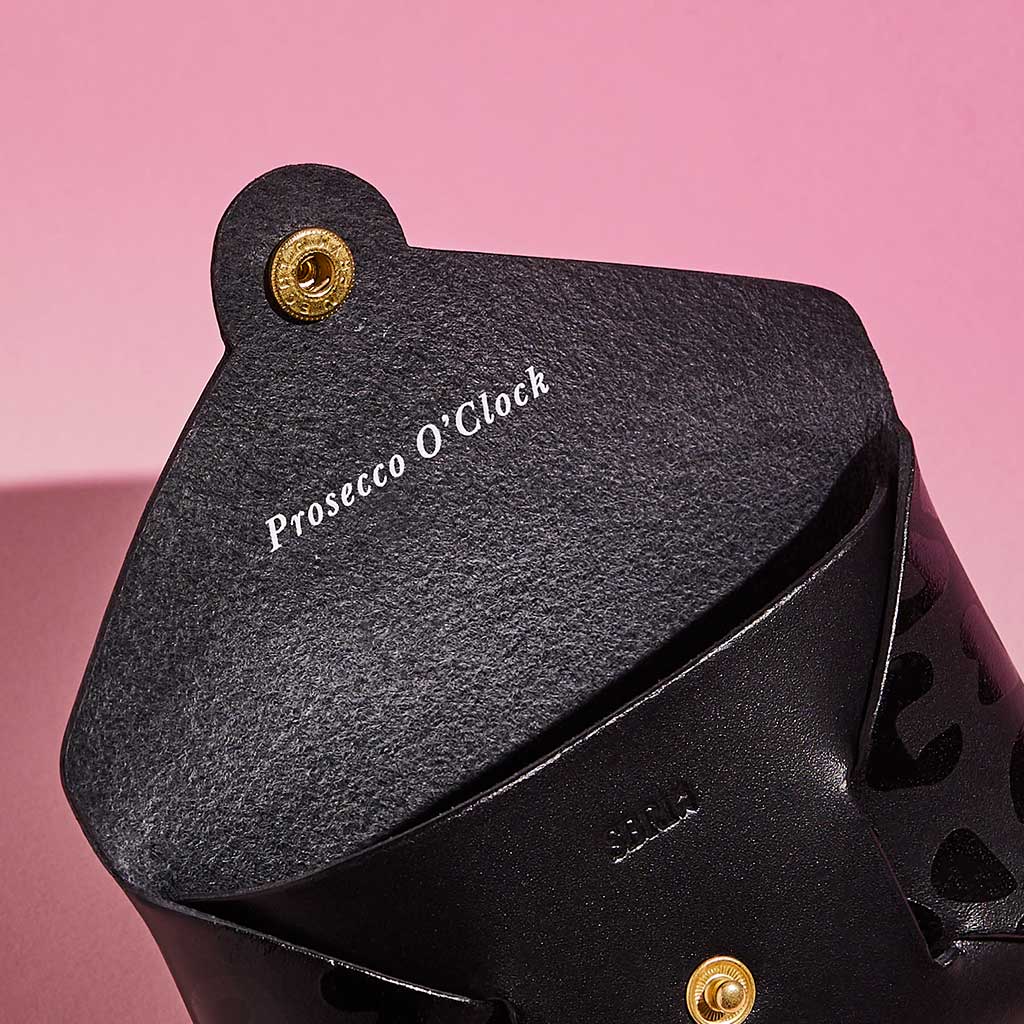 "Emily" Card + Coin Purse in Black sbri
