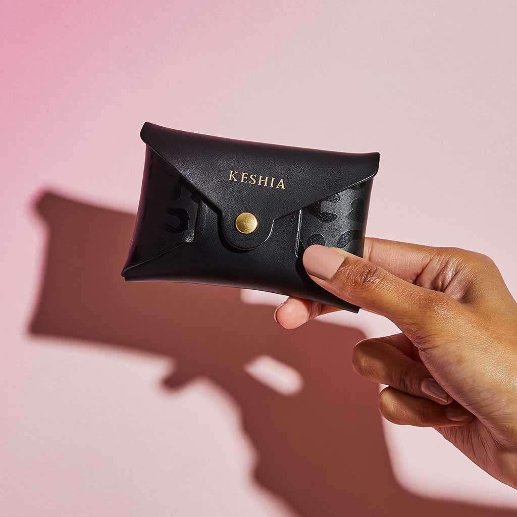 "Emily" Card + Coin Purse in Black sbri