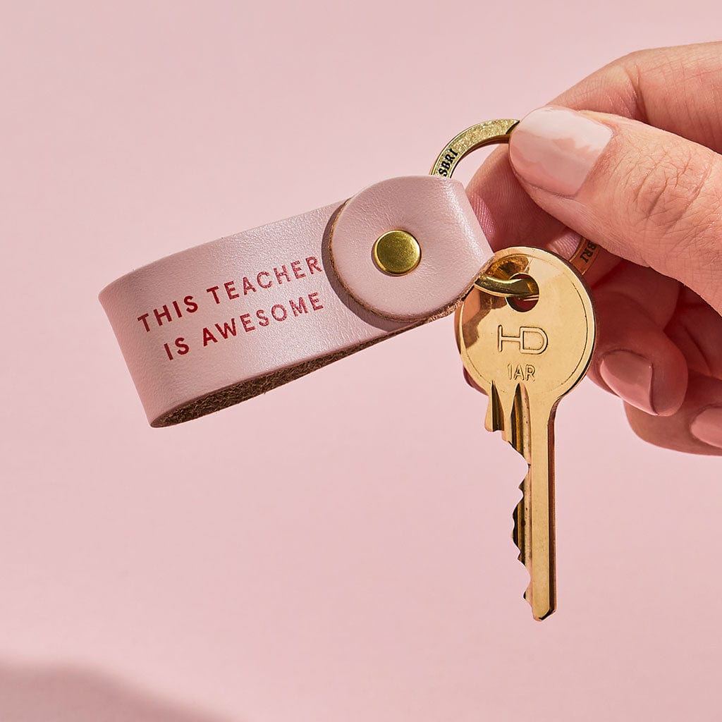 Personalised 'Any Message' Leather Keyring Sbri Studio