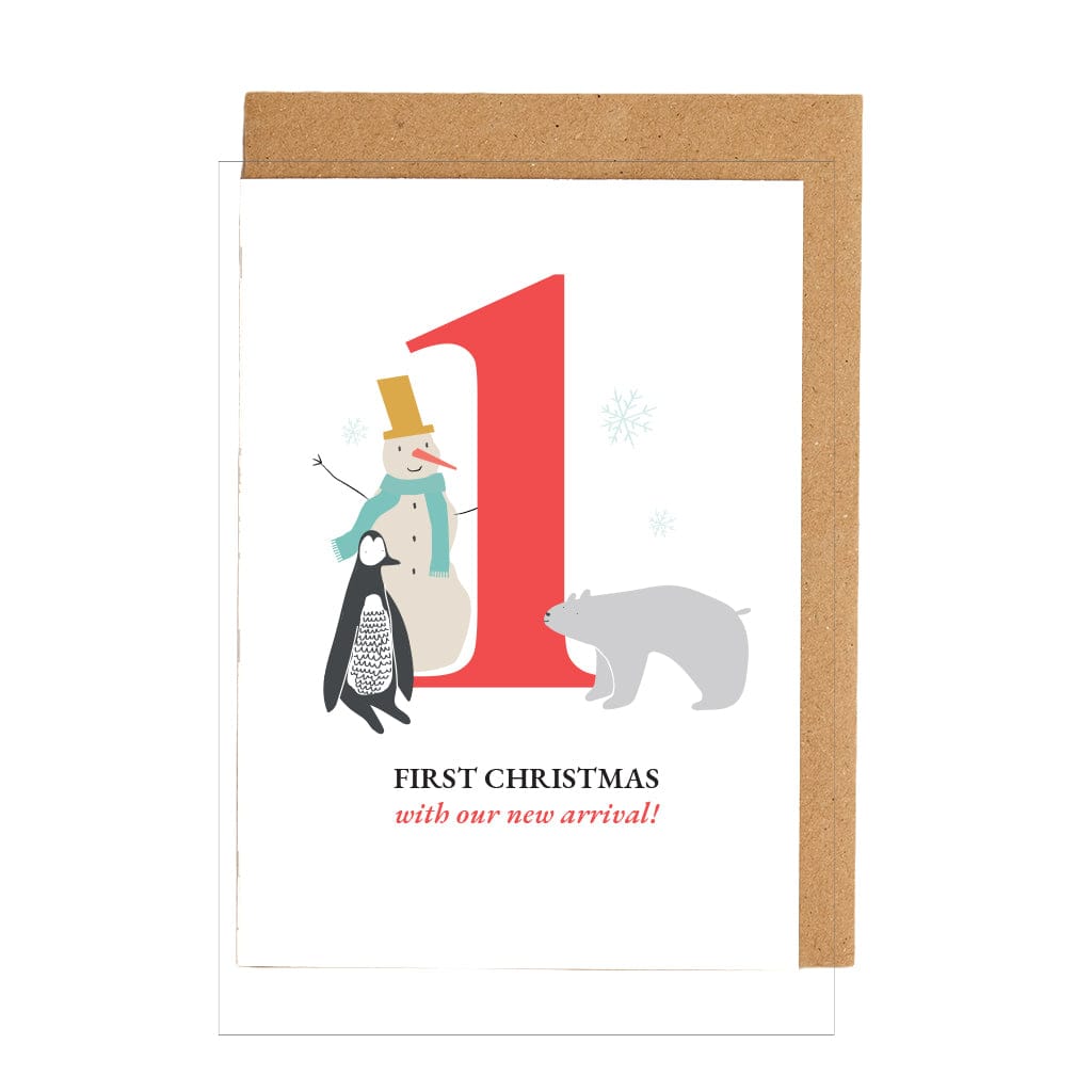 Personalised Baby's First Christmas Card CGL