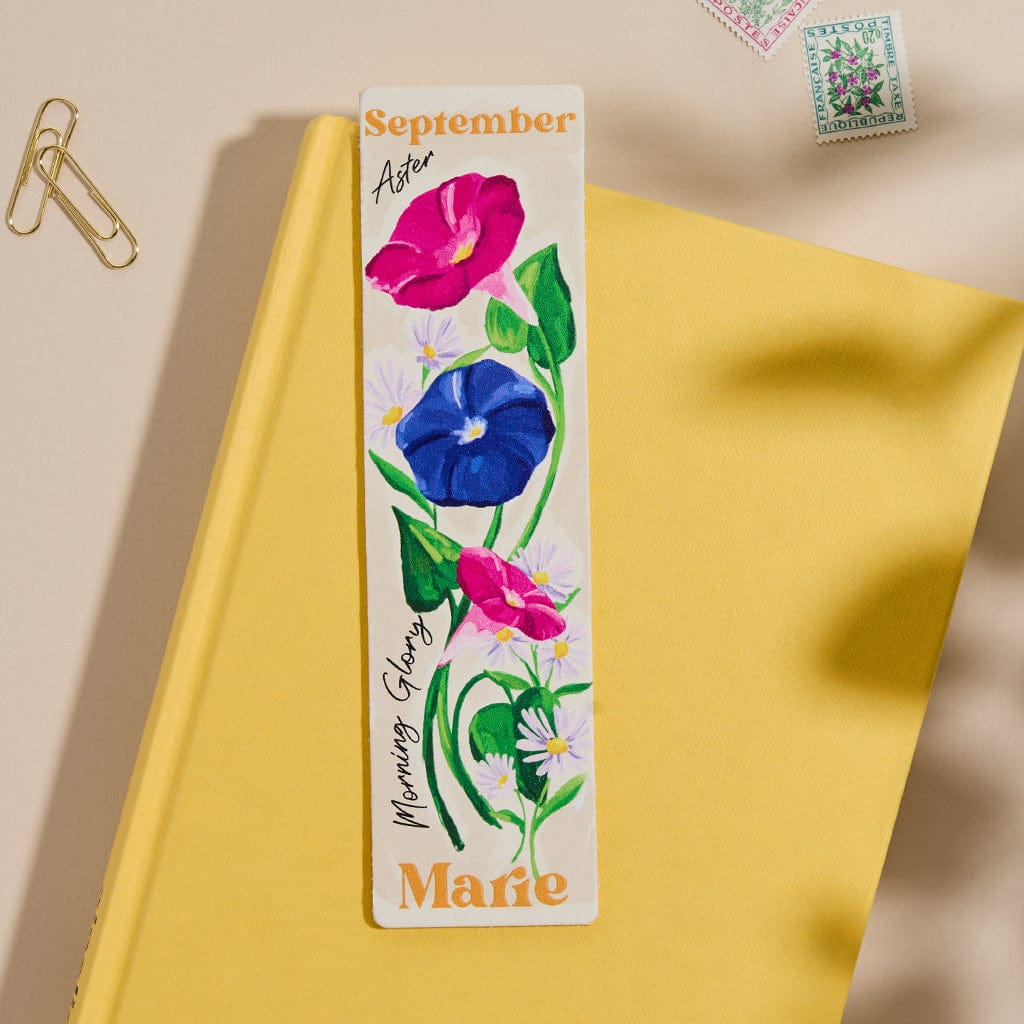 Personalised Birth Flower Bookmark CGL