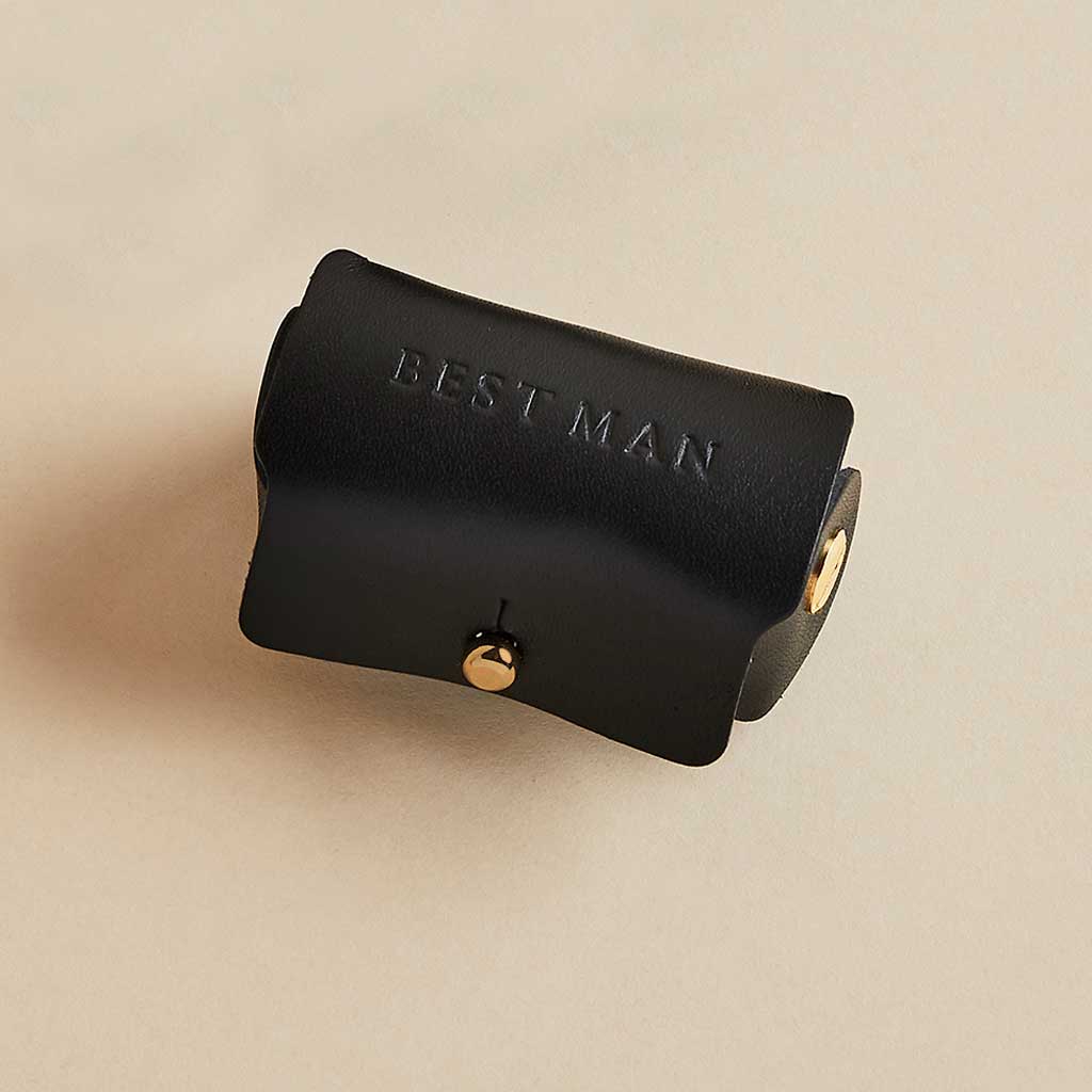 Personalised Bronze Cufflinks Man Gun Bear