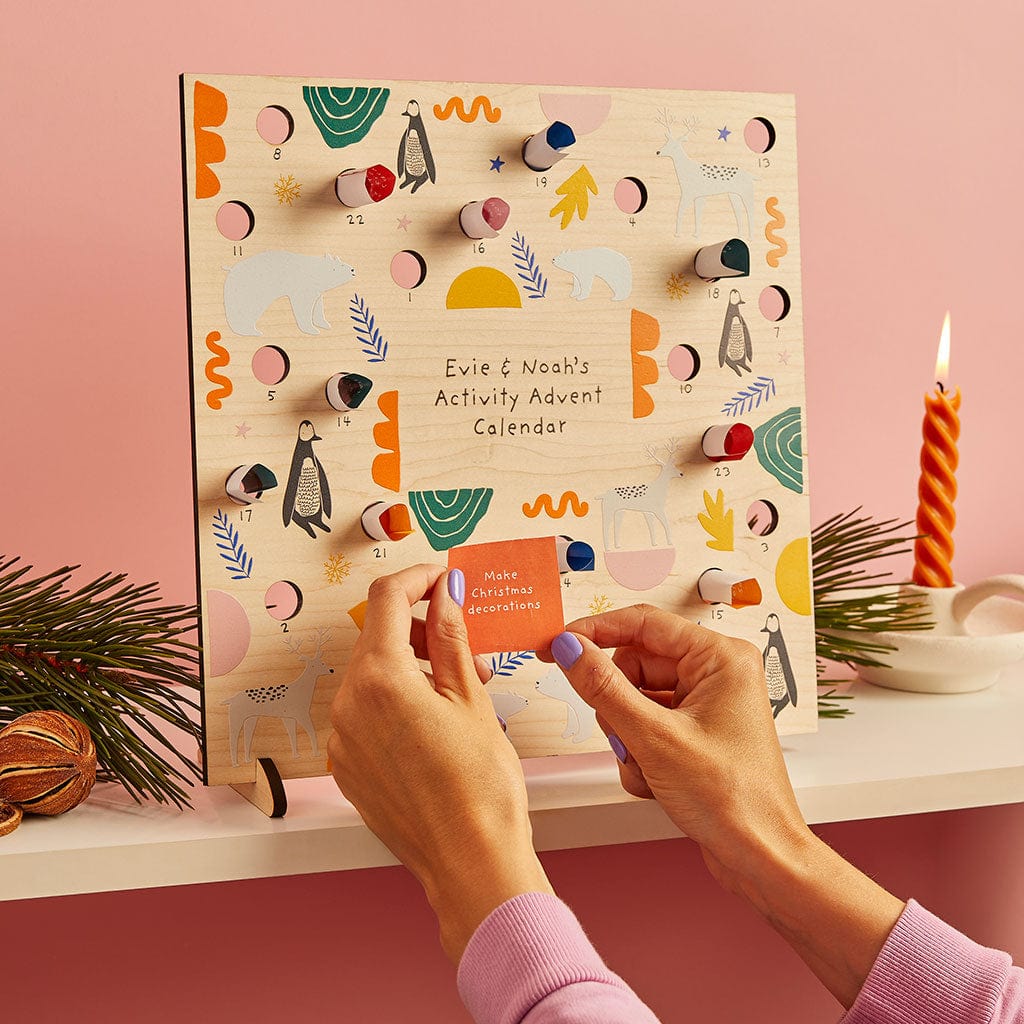 Personalised Children’s Activity Advent Calendar Create Gift Love