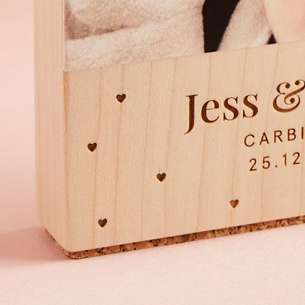 Personalised Engagement Photo Block Gift Create Gift Love