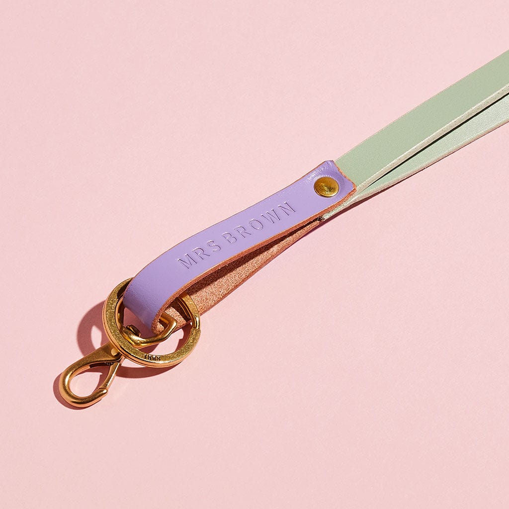 Personalised Leather Lanyard Sbri Studio