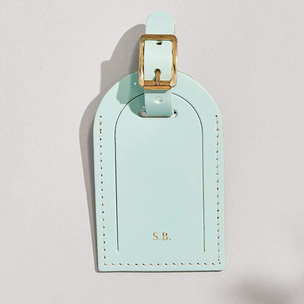 Personalised Leather Luggage Tag SBRI