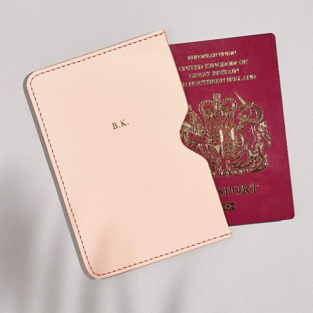 Personalised Leather Passport Holder SBRI