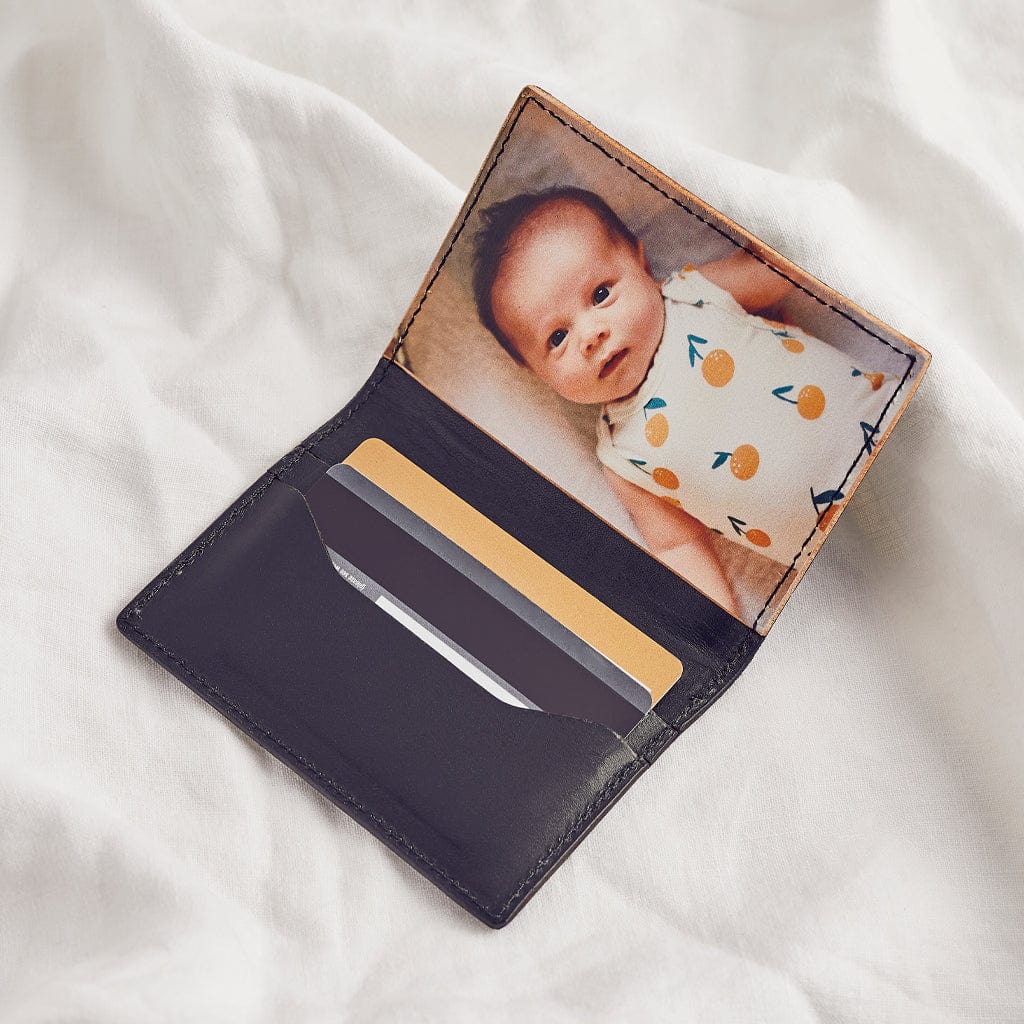 Personalised Leather Photo Card Holder CGL