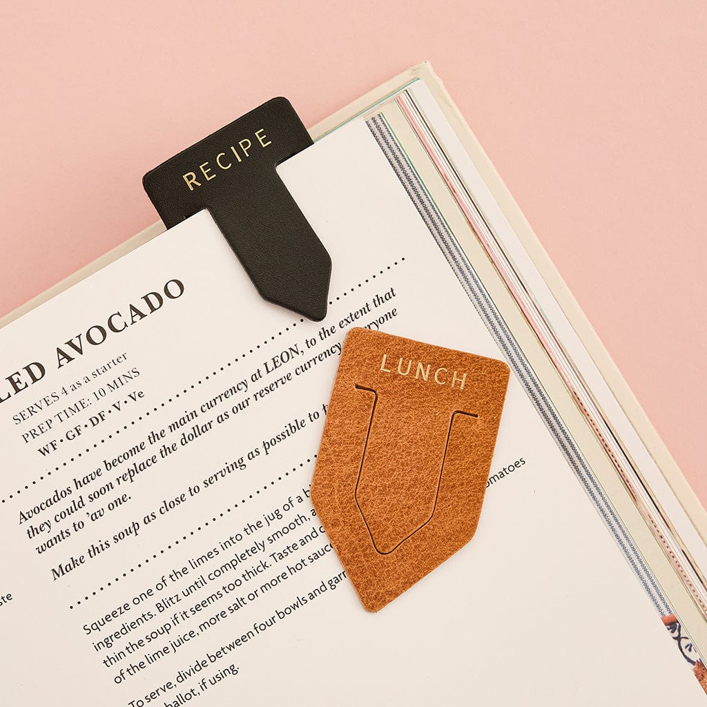 Personalised Leather Recipe Bookmark SBRI