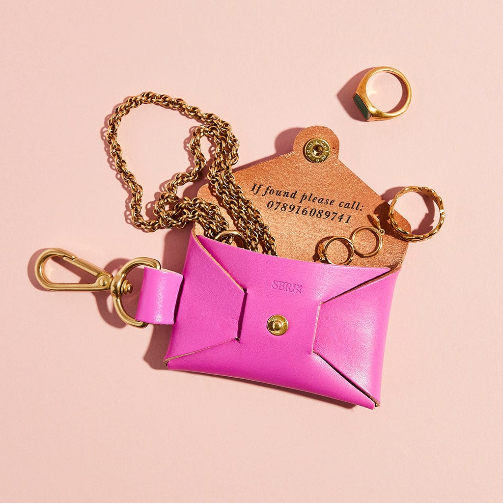 Personalised Mini Jewellery Travel Pouch sbri