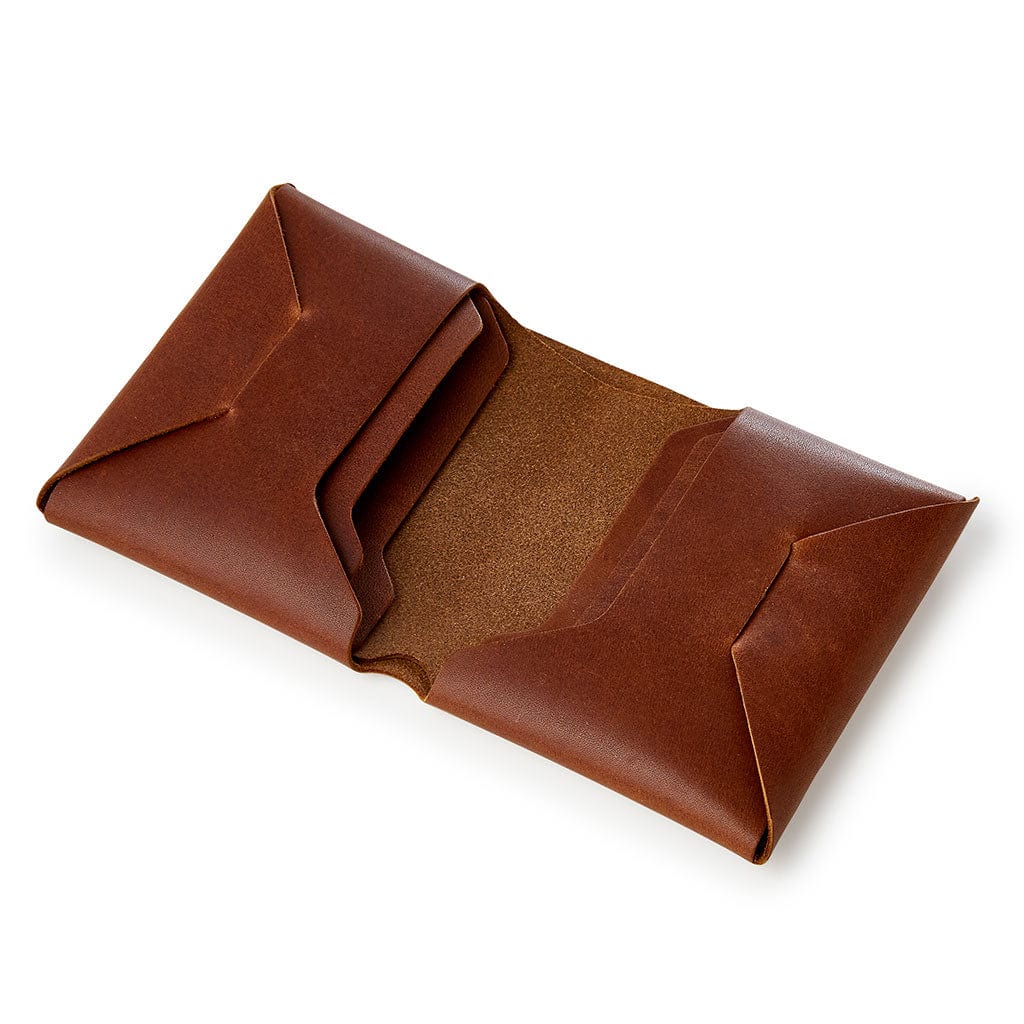 Personalised Origami Leather Wallet Man & Bear