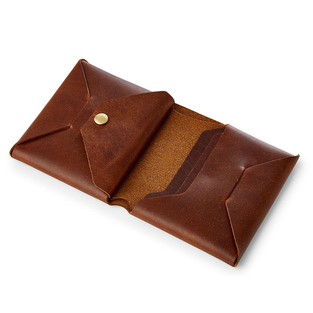 Personalised Origami Leather Wallet With Coin Purse Man & Bear