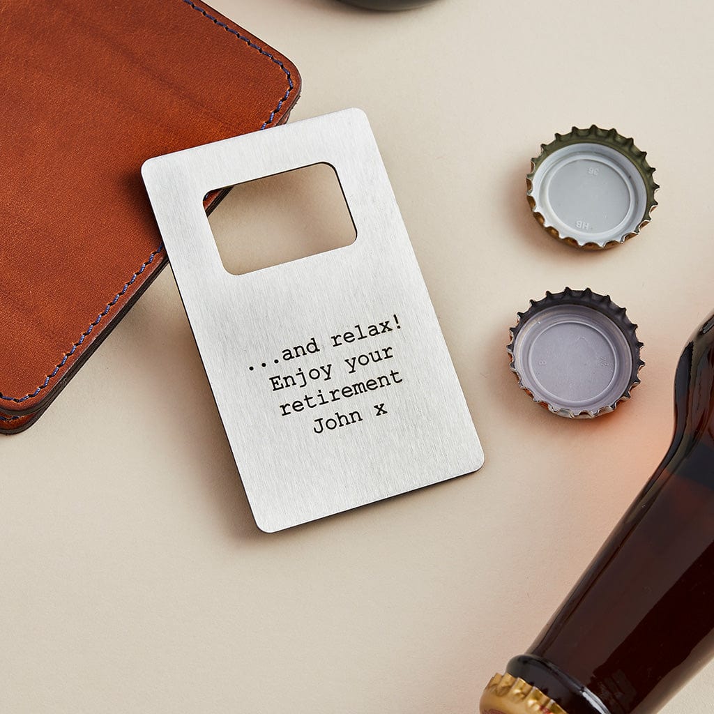 Personalised Wallet Card Bottle Opener Create Gift Love