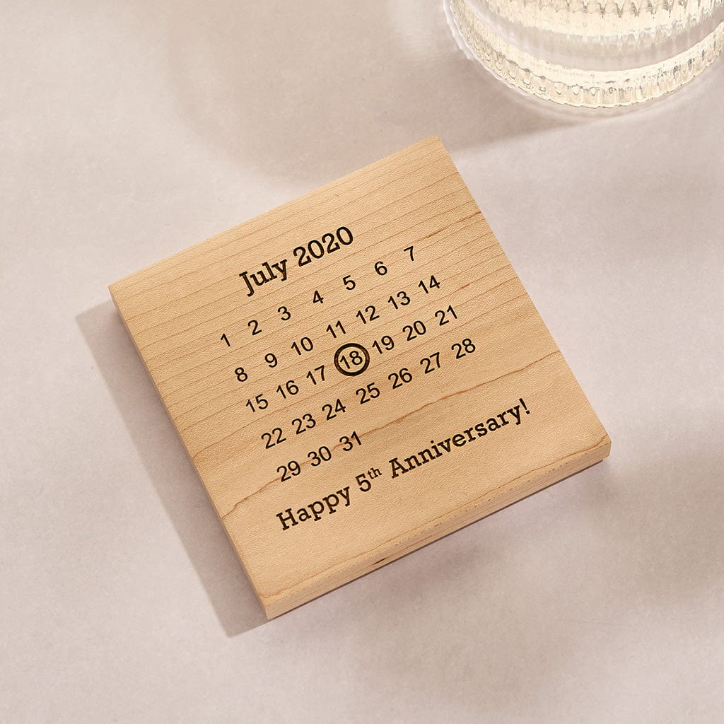 Personalised Wooden Gift Never Forget Coaster CGL