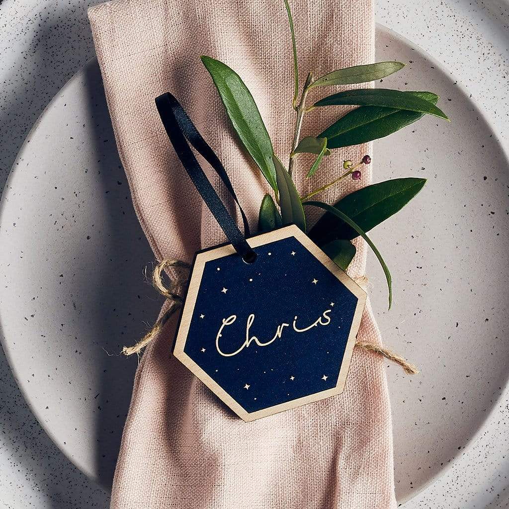 Personalised Celestial Christmas Place Setting Create Gift Love