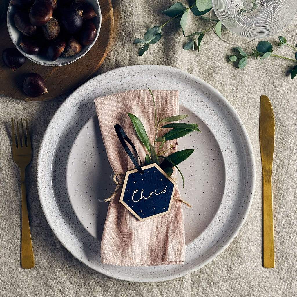 Personalised Celestial Christmas Place Setting Create Gift Love