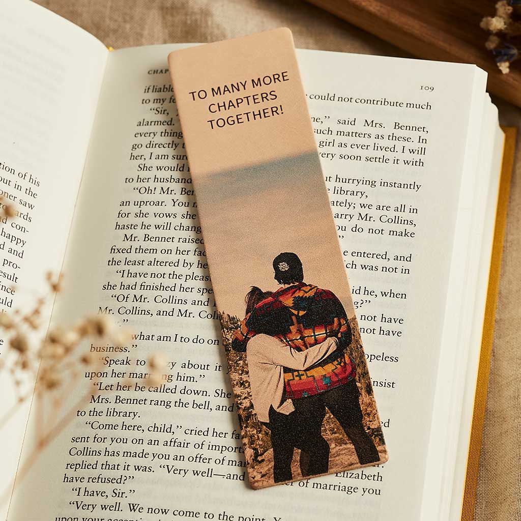 Personalised Photo Bookmark with Message Create Gift Love