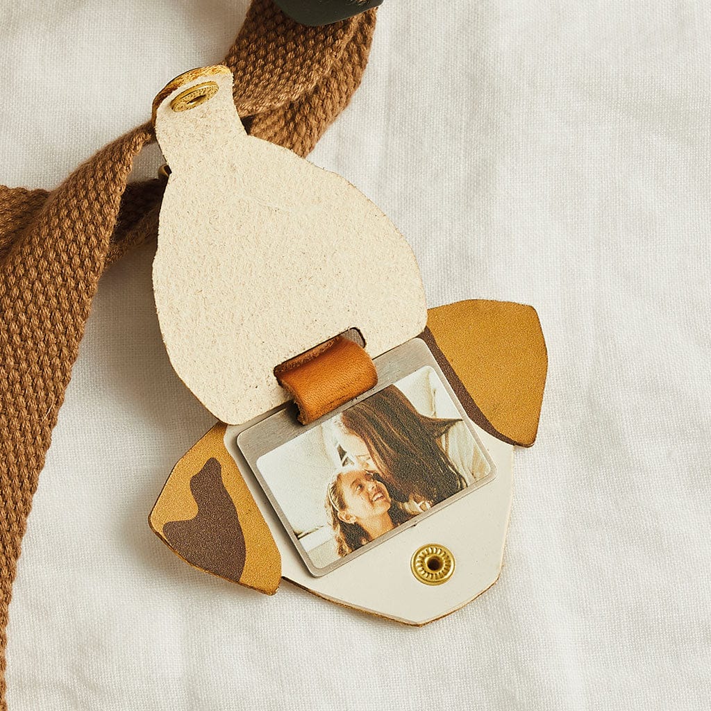 Personalised School Bag Tag with Photo - Dog Create Gift Love