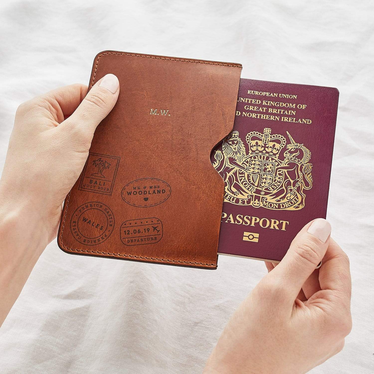 Personalised Travel Stamp Passport Holder