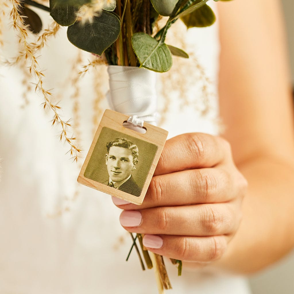 Personalised Wedding Bouquet Photo Charm Create Gift Love