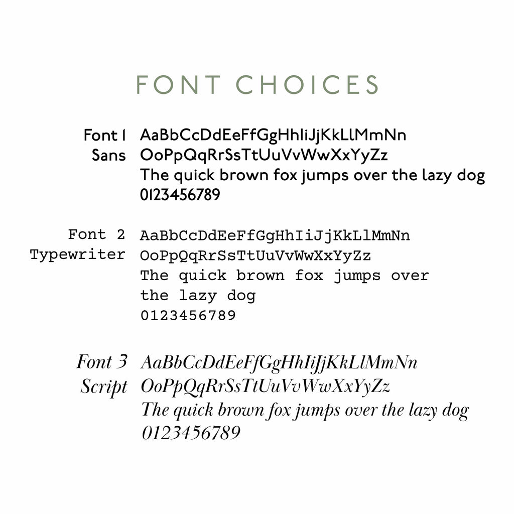 Create Gift Love font choices